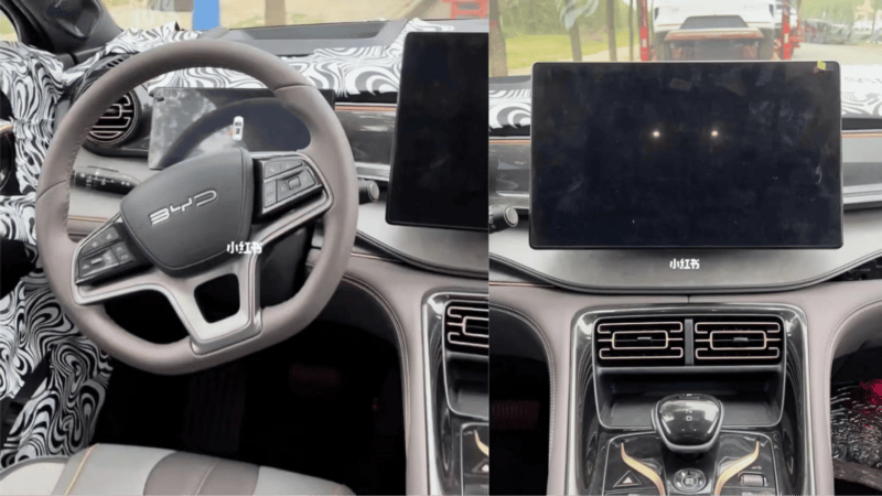 BYD Frigate 7 dashboard and center console