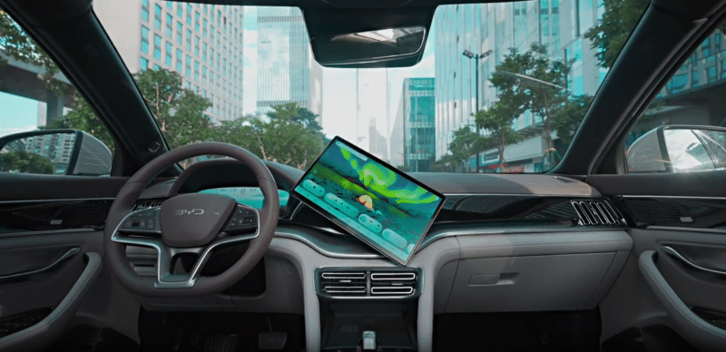 BYD Song Plus center console