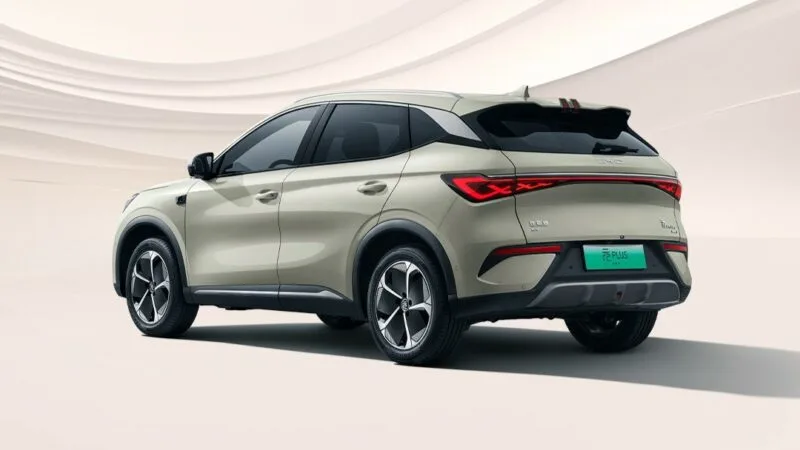 BYD Yuan Plus rear three-quarter
