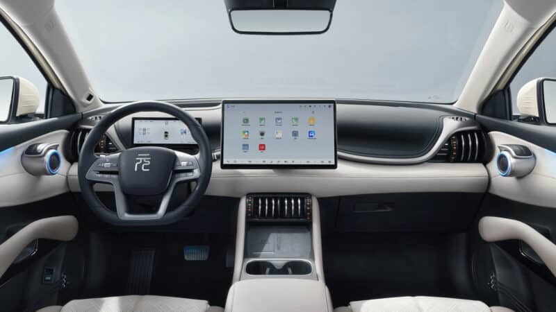 BYD Yuan Plus dashboard wide view