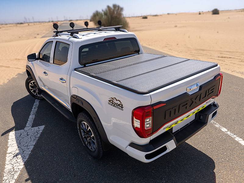 T90 rear three-quarter with tonneau